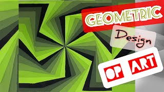 #12 Membuat Geometric design, nirmana 2 dimensi | gradasi warna shade