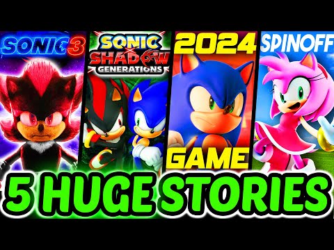 Huge Sonic News Roundup, 2024 Game Info, Sonic Movie 3 Shadow, Sega Confirms Leak, & Much More!