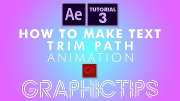 How To Make Trim Path Text Animation in Adobe After Effect Urdu / Hindi -Tutorial 3