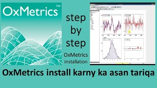 OxMetrics 7 Full instillation. Step by step installation. easy installation OxMetrics.