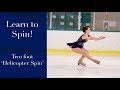 Learn to Spin on Ice Skates!  Beginner Figure Skating Spinning Lesson