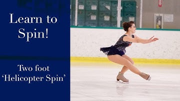 Learn to Spin on Ice Skates!  Beginner Figure Skating Spinning Lesson
