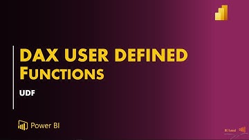 DAX User Defined Functions