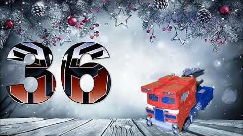 36  Days Before Christmas 🎄❄⛄  #OptimusPrime  #stopmotion #autobots transformers countdown animation