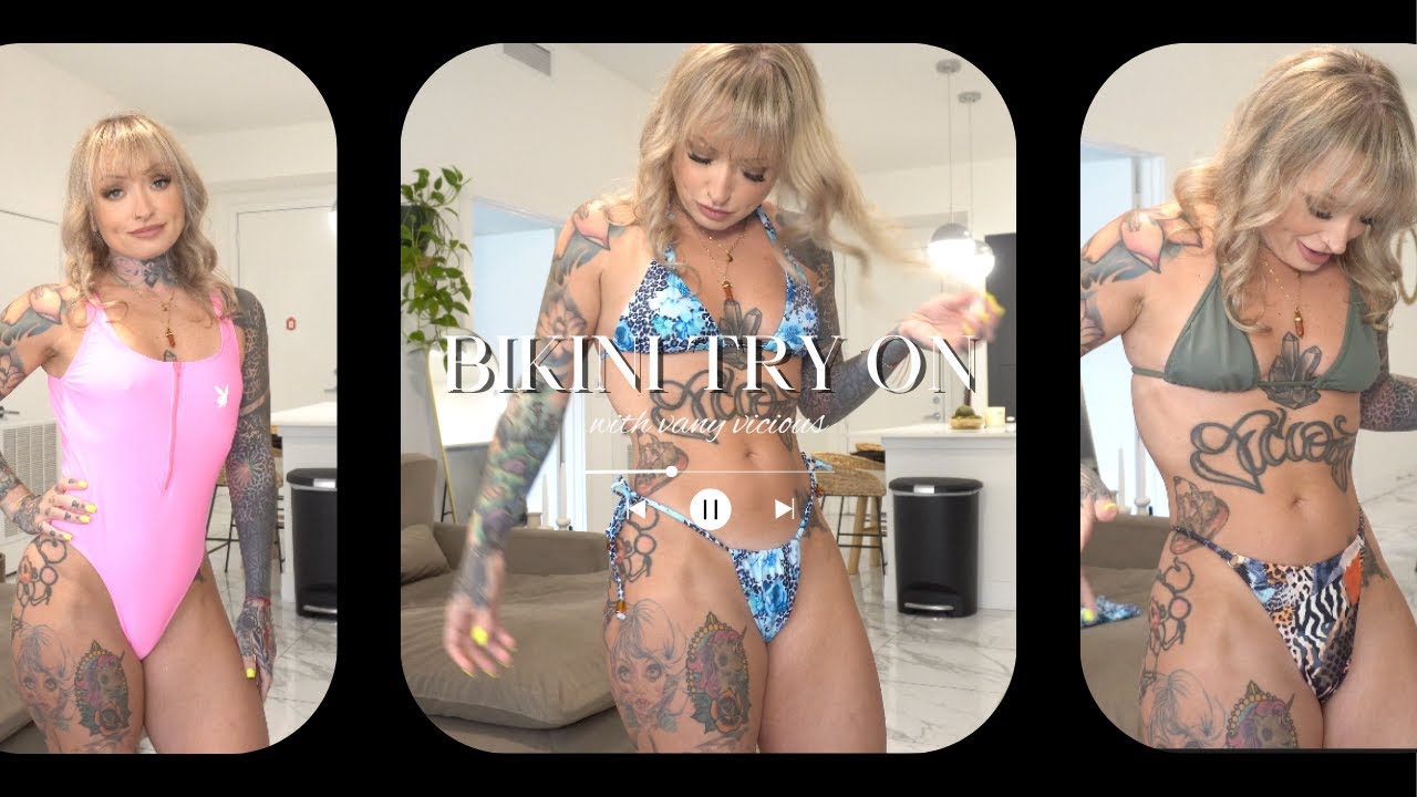 Swimwear try on with Vany Vicious - YouTube