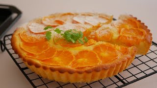 タルトみたいに見えるみかんケーキ Mandarin Oranges Cake Youtube