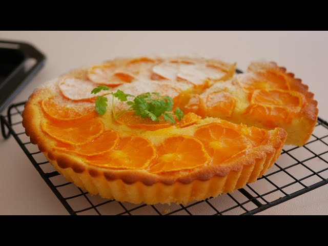 タルトみたいに見えるみかんケーキ🍊 | Mandarin oranges Cake - YouTube