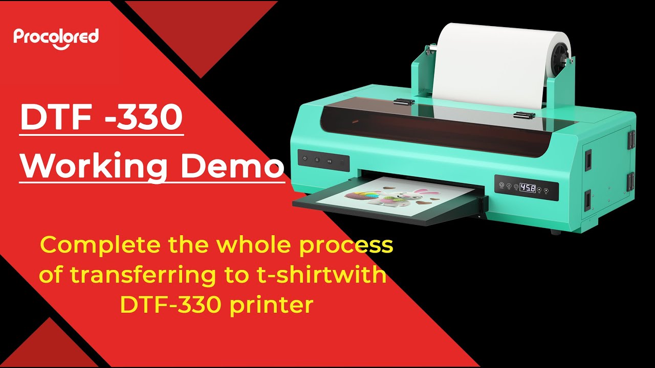 Ovsuqu A3 R1390 DTF Transfer Printer Direct to Film Print-preheating A3 L1800 DTF Printer for Fabric Cloth T-Shirt Printing (A3 R1390 DTF Printer