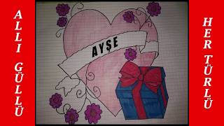 İsme Özel Seni Seviyorum Ayşe