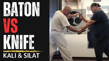 Expandable Baton vs Knife #kali #silat #selfdefense