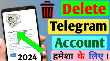Telegram Account DELETE Kaise Kare 2024 |How To DELETE Telegram Account 2024 Permanently | Delete Id
