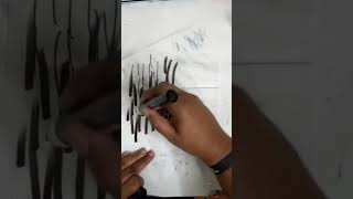 Mark Making On Tissue Paper Sneak Peek! Go watch full video! ⬇️ #shorts #mixedmedia #markmaking