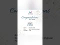 congratulations and all the best Nasreen Shaik 🎉💐 #embeddedtesting #automotive #placement #webtech