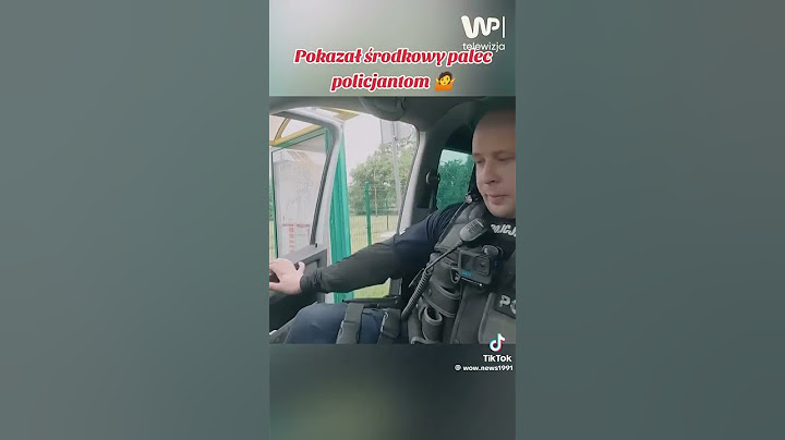 Pokazał środkowy palec policjantowi 😱