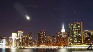 Luminous Sky - Time-lapse videos of Aviation traffic, Star, and Moon Trails around Manhattan
