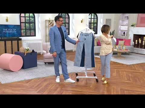 BEAUTIFUL by Lawrence Zarian Ankle Length Frayed Hem Jean on QVC @QVCtv