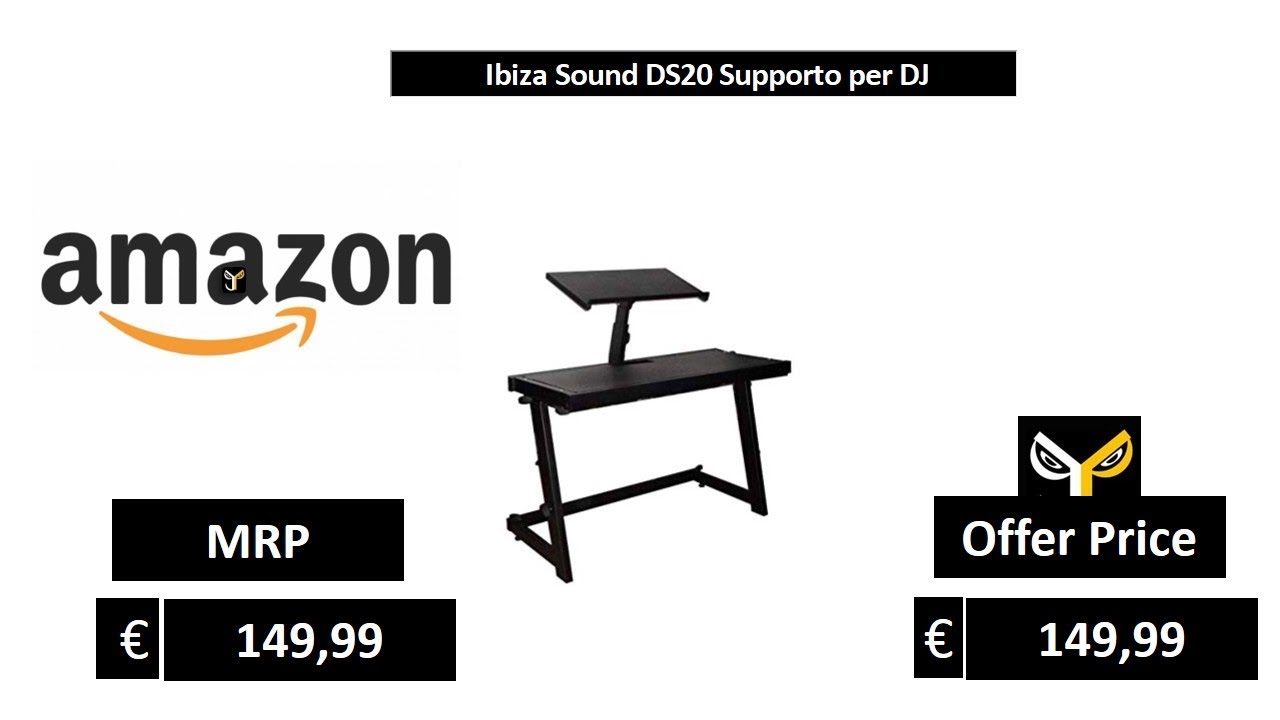 Ibiza Sound DS20 Supporto per DJ 