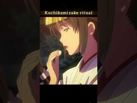 Mitsuha is performing the sacred Kuchikamizake ritual. #yournameedit