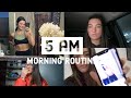 5 A.M. morning routine: workout | grwm // chloe trca