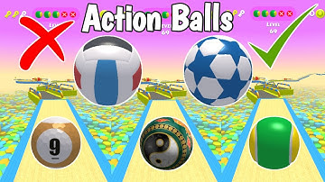 Action Balls Speedrun Gameplay |Android Gameplay | RAZI GAMING Part 9