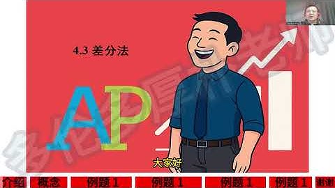 AP 预备微积分 – 4.3 差分法