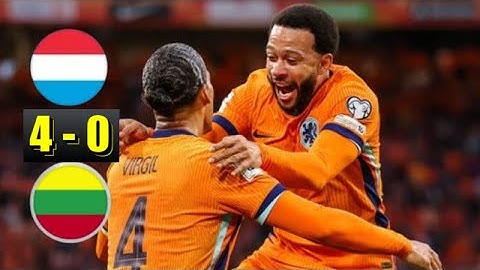 Netherlands vs Lithuania 4-0 Highlights & Goals UEFA World Cup Qualifiers