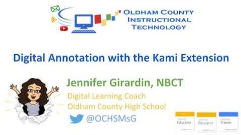 Digital Annotation with the Kami Extension