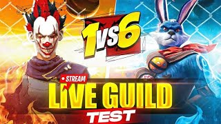 🛑FREE FIRE LIVE WITH H4X DEEP  AND 1 VS 4 GUILD TEST 😎 UID CHECK ❤️ LIVE CUSTOM ROOM 🛑
