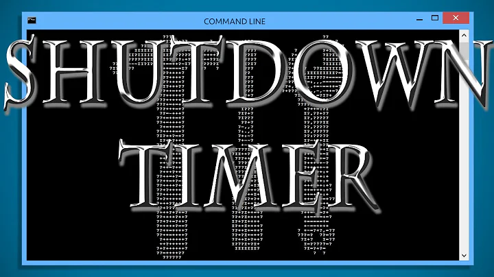 Setting a Shutdown Timer with Command prompt