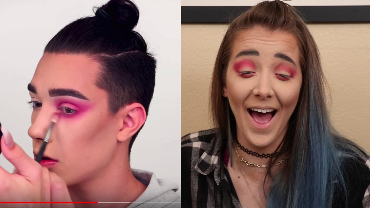 I Tried Following A James Charles Makeup Tutorial YouTube