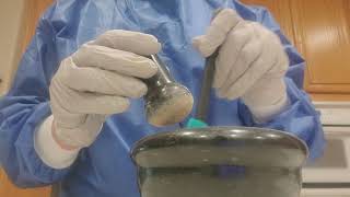 Geometric dilution powder preparation