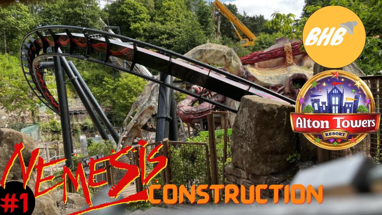 Nemesis retrack construction at Alton Towers Episode 1!! YouTube