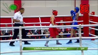 البطولة العربية الرابعة للملاكمة أواسط 2019 | (52 كلغ) / هشام معوش (الجزائر) - حمود المطيري (الكويت)