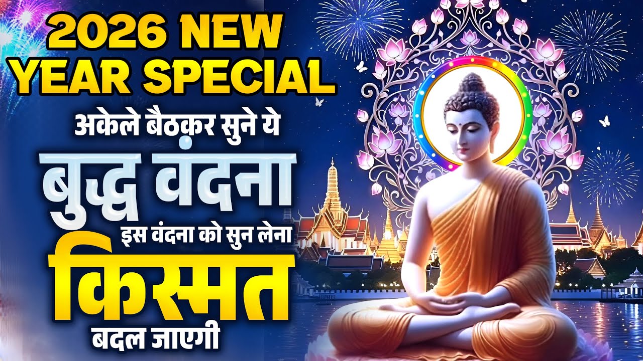 2026 New Year Special अकेले बैठकर सुने ये बुद्ध वंदना इस वंदना को सुन लेना किस्मत बदल जाएगी