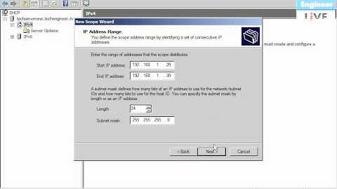 Create DHCP Scopes in DHCP - Windows Server 2008