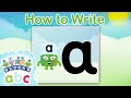 @officialalphablocks - Learn How to Write the Letter A | Curly Line | How to Write App