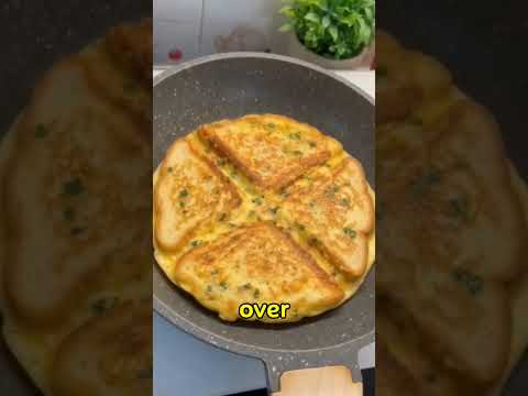 Recipe by UNIQUE ABEL: Crispy Egg & Cheese Toast Sandwich! 🥪 Fast 5-Minute Breakfast Idea