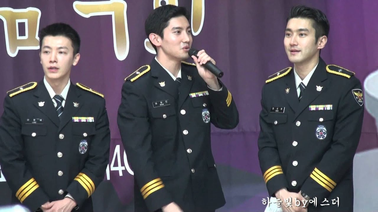 160329 동방신기 최강창민 Changmin 경찰병원환우위문음악회 선물주기