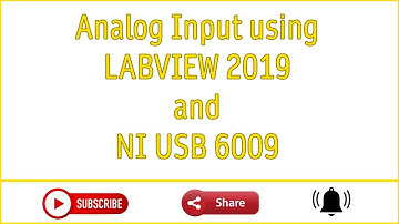 Analog Input Channel of National Instruments USB 6009 - LabVIEW 2019