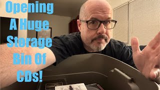 Opening A Huge Storage Bin Of CDs!