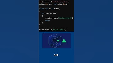 Detect Duplicates in C# using HashSet|Boost Your C# Code! Detect Duplicates in Seconds with HashSet