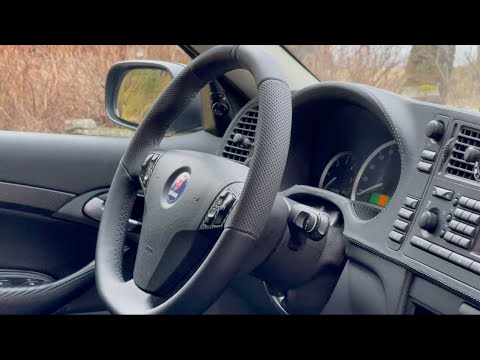 Saab 9-3 Custom TurboX Flat Bottom Steering Wheel + Leather Dash - Install