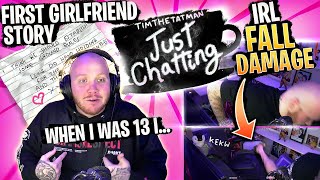 TIMTHETATMAN'S FIRST GIRLFRIEND... AWKWARD HIGH SCHOOL STORIES!- JUST CHATTING