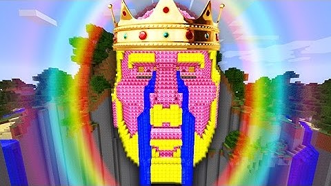 LUCKY PINK BLOCKS KING TEMPLE OF NOTCH LAND MOD CHALLENGE - MINECRAFT MODDED MINI-GAME!