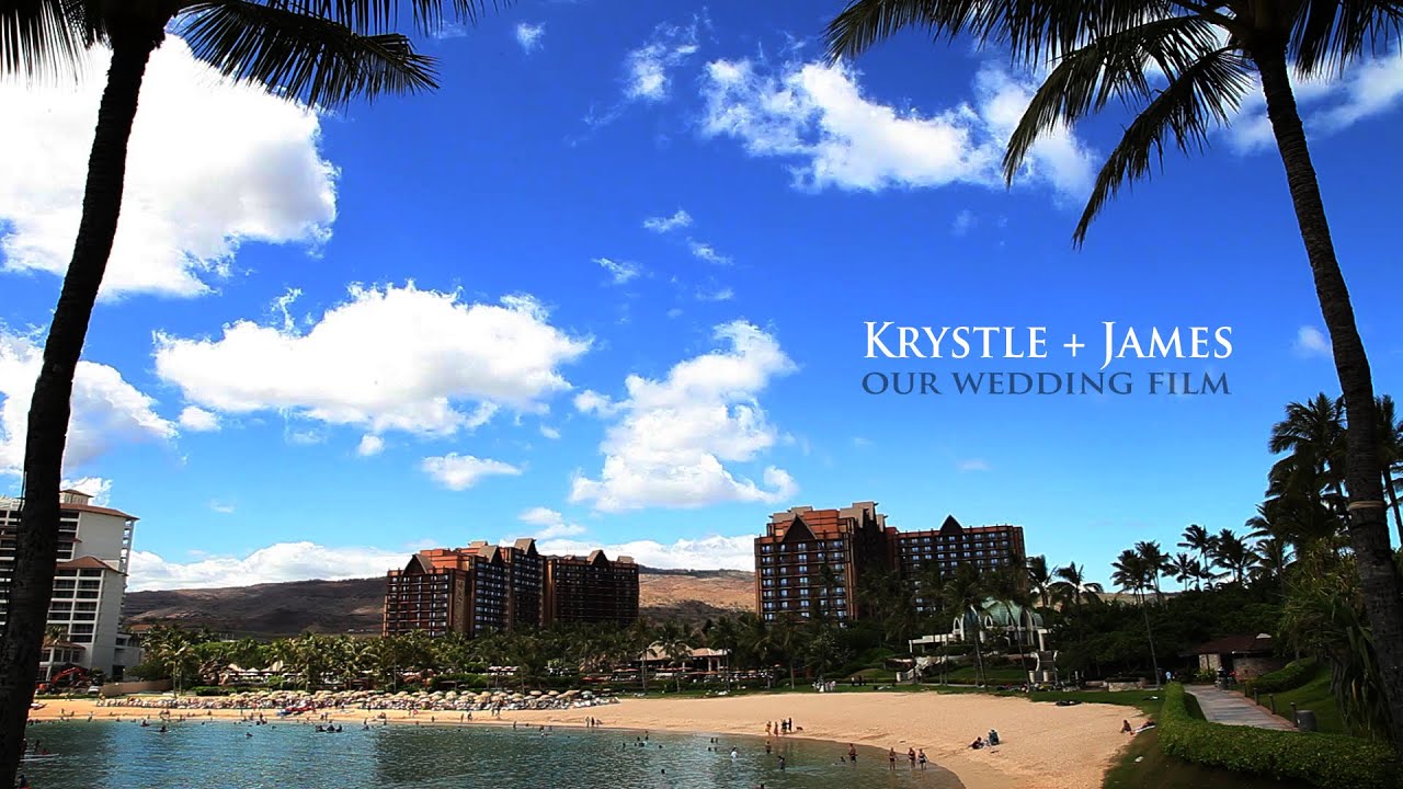 Disney Aulani Wedding Video James And Krystle Youtube