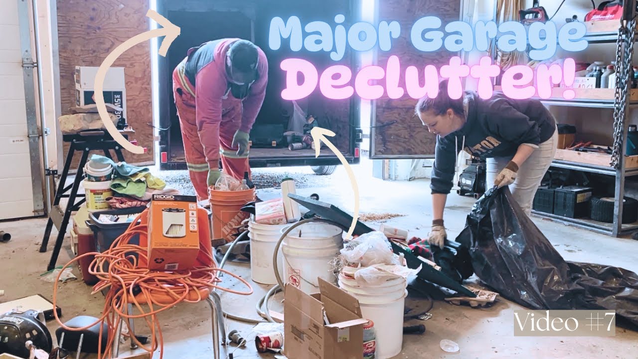 Extreme Garage Declutter: 5.5 Hours of Cleaning & Organizing! - YouTube