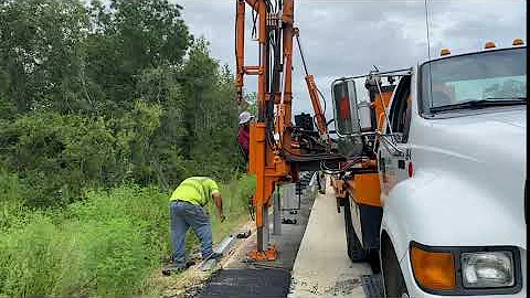 SR 77  Man and Machine:  Guardrail Installation