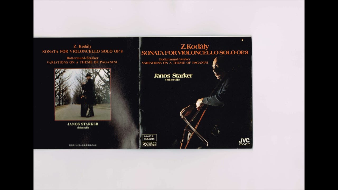 Kodaly - Sonata for Violoncello Solo Starker - YouTube
