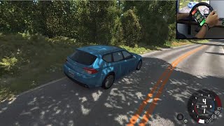 First-Person BeamNG Drive with Velocity Steering | Velocity Mobile Demo + ETK Series Car Gameplay screenshot 1