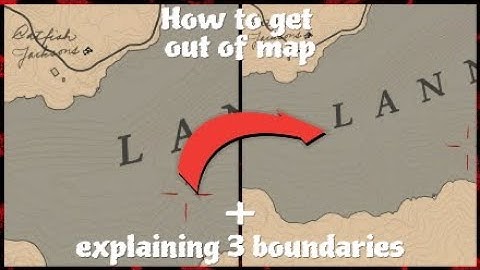 Red Dead Redemption 2 | How to get Out of Map | The 3 Out of Map Boundaries